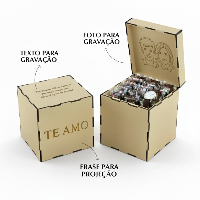 CAIXA LÚMINARIA (NAMORADO)